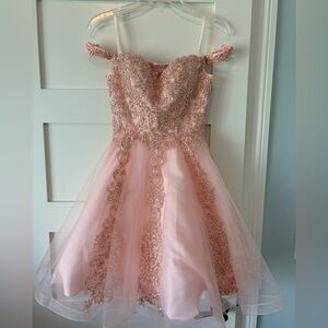 Never worn blush pink Anny Lee HOCO dress